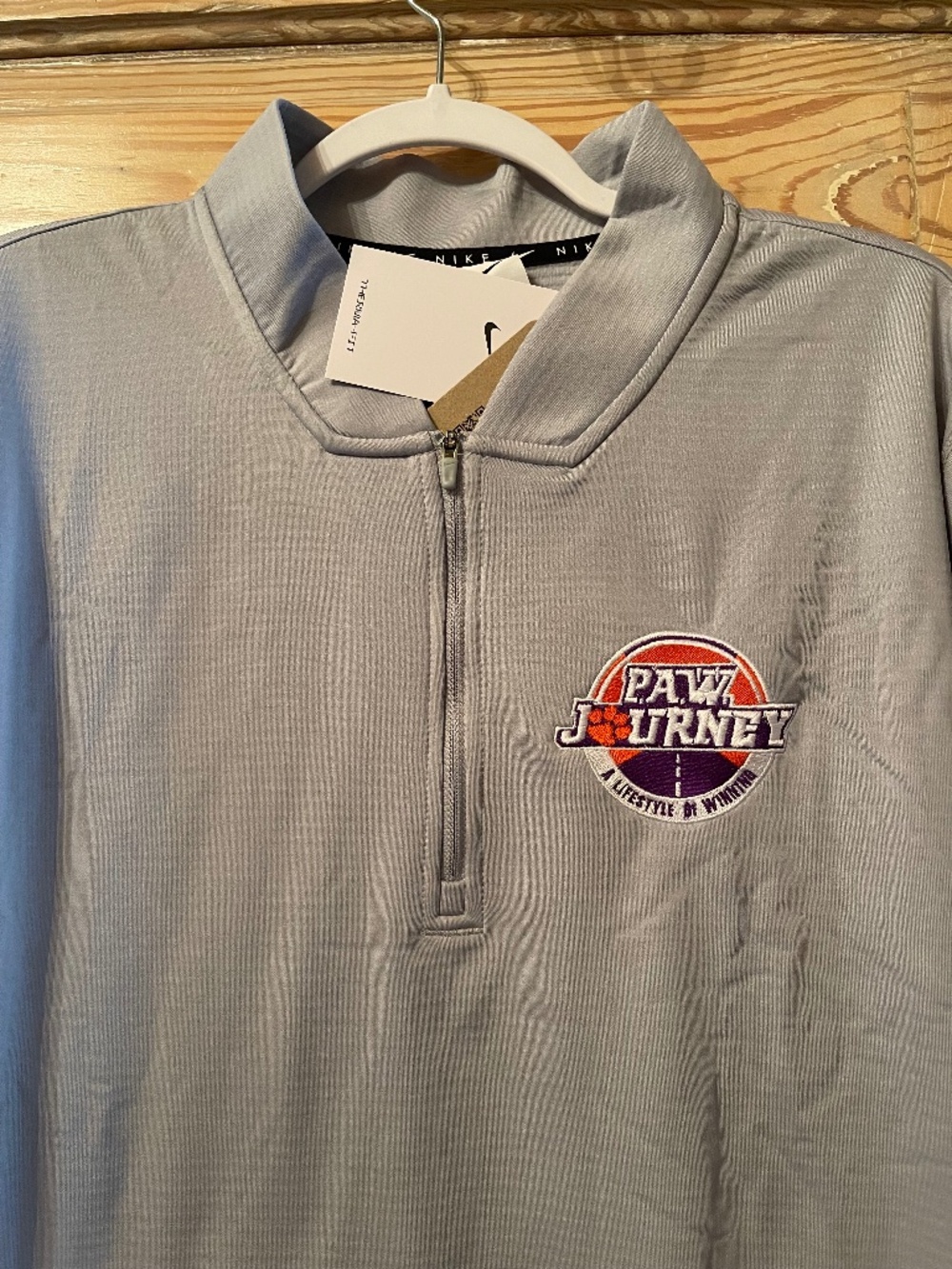 Clemson Nike Velocity Therma-FIT 1/2 Zip Golf Top Pullover - Team Issue - L